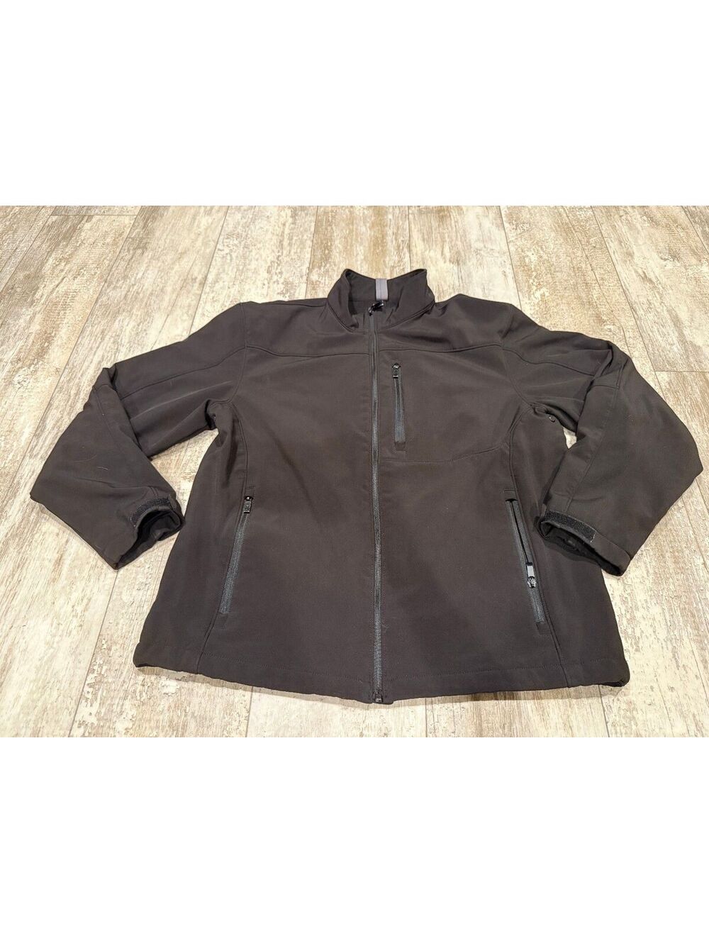 Weatherproof Black Softshell Jacket Full Zip Outdoor